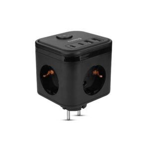 Regleta compacta de viaje con USB