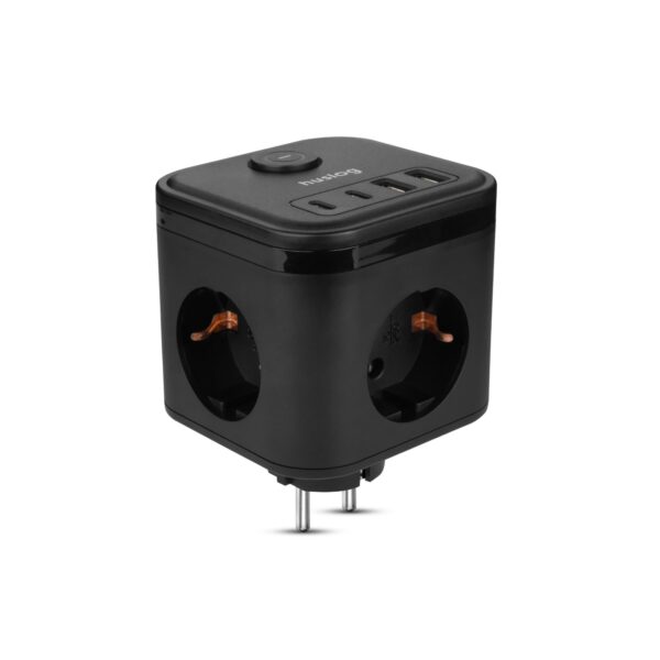 Regleta compacta de viaje con USB