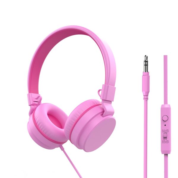 Auriculares infantiles plegables con limitador
