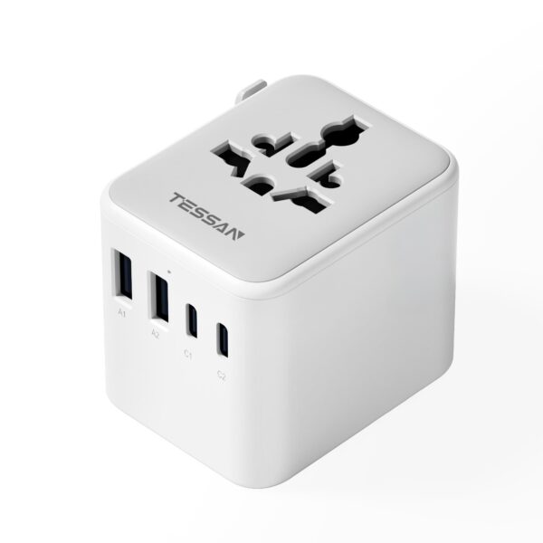 Adaptador universal de viaje con USB-C