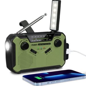 Radio linterna de emergencia recargable