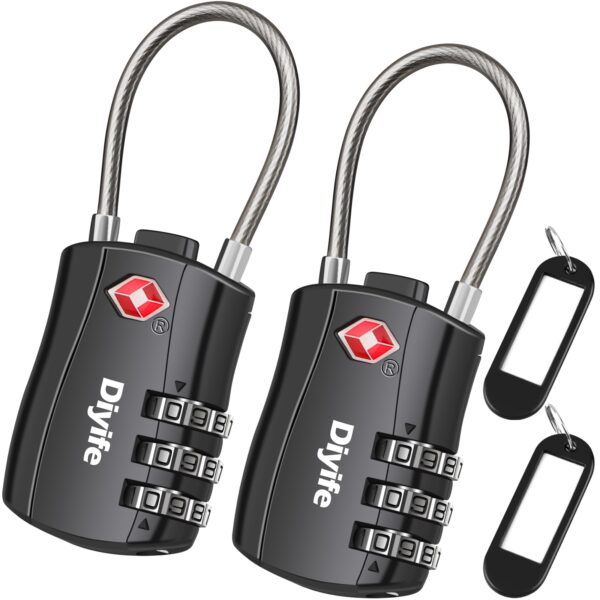 Pack de 2 candados TSA para maletas