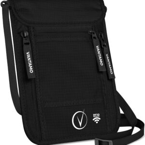 Portapasaporte RFID con bolsillos