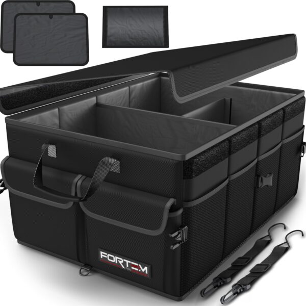 Organizador plegable de maletero para road trip